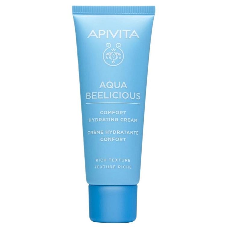 Apivita, Aqua Beelicious Comfort Hydrating Cream, bogaty krem nawilżający do twarzy, 40 ml