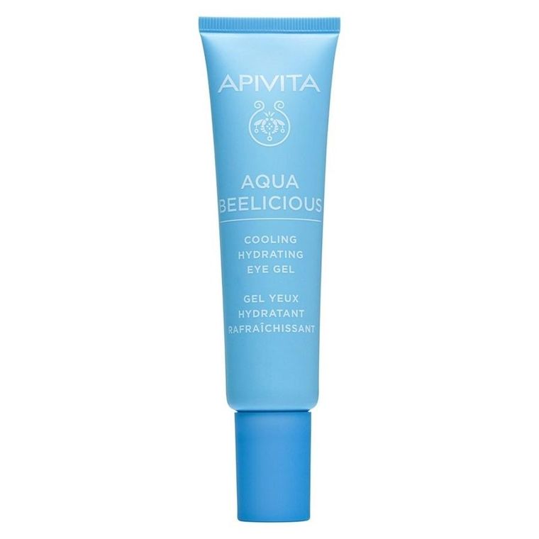 Apivita, Aqua Beelicious Cooling Hydrating Eye Gel, odświeżający i nawilżający żel-roll pod oczy, 15 ml