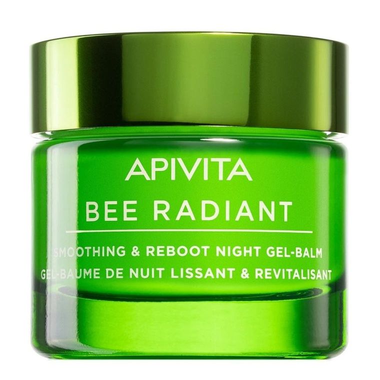 Apivita, Bee Radiant Smoothing & Reboot Night Gel-Balm, lekki żel-balsam na noc o właściwościach wygładzających i rewitalizujących skórę, 50 ml