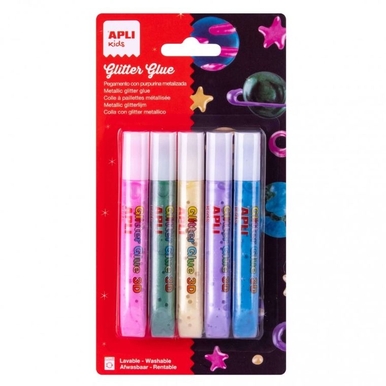 Apli Kids, brokatowy klej ozdobny