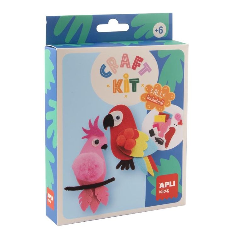 Apli Kids, Craft Kit, Filcowe Ptaki, zestaw kreatywny