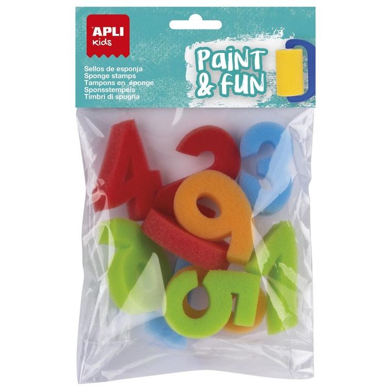 Apli Kids, Cyfry, pieczątki z gąbki