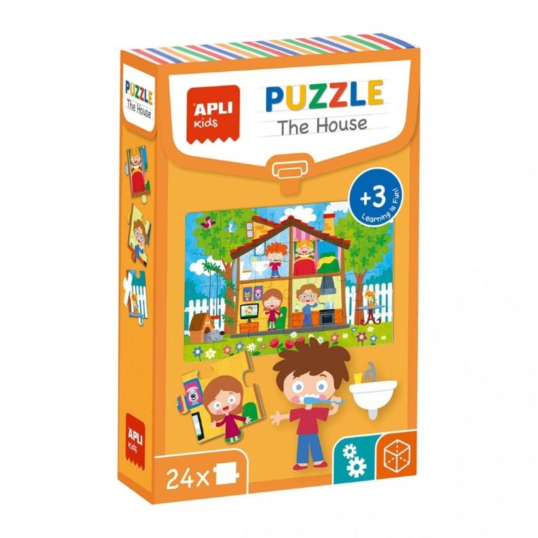 Apli Kids, Dom, puzzle edukacyjne, 24 elementy