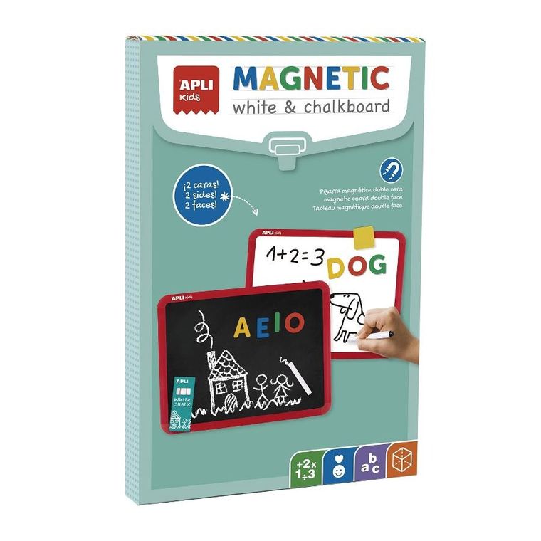 Apli Kids, dwustronna suchościeralna i magnetyczna tablica