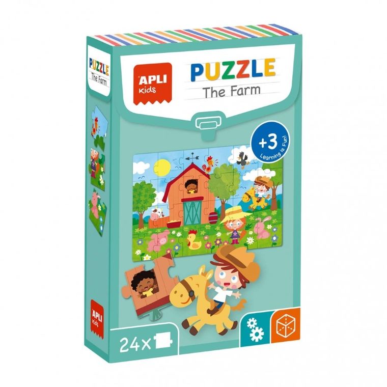 Apli Kids, Farma, puzzle edukacyjne, 24 elementy