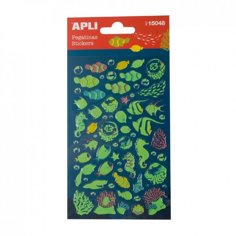 Apli Kids, fluorescencyjne naklejki, kosmos