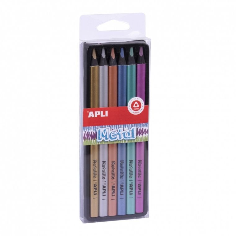 Apli Kids, Jumbo, Metal, kredki ołówkowe
