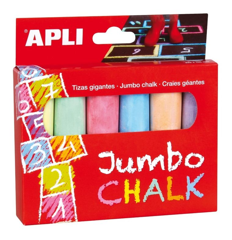 Apli Kids, kredy jumbo, 6 kolorów