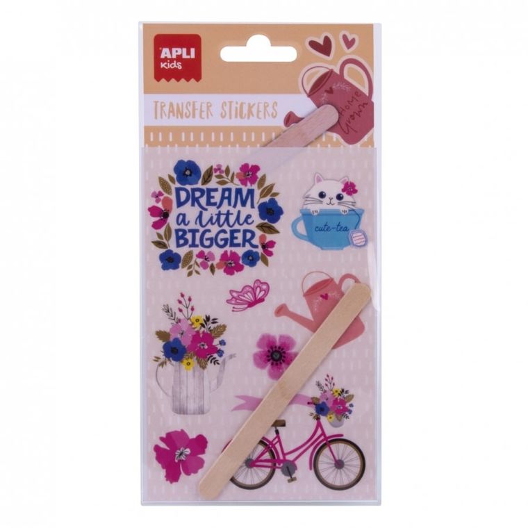 Apli Kids, Kwiaty, naklejki transferowe