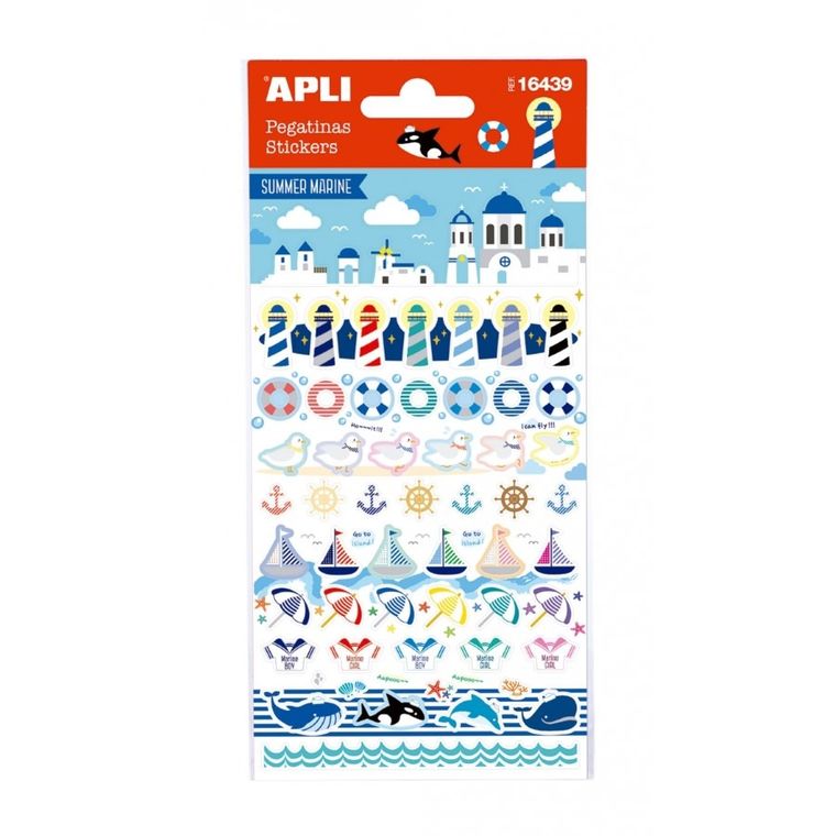 Apli Kids, Lato nad morzem, naklejki