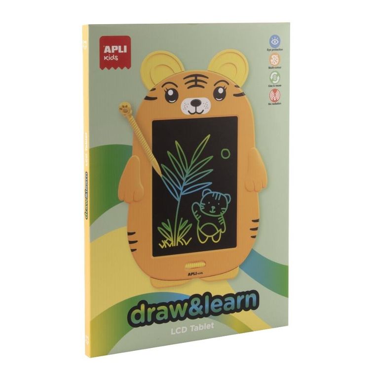 Apli Kids, magiczny tablet do rysowania LCD, tygrys