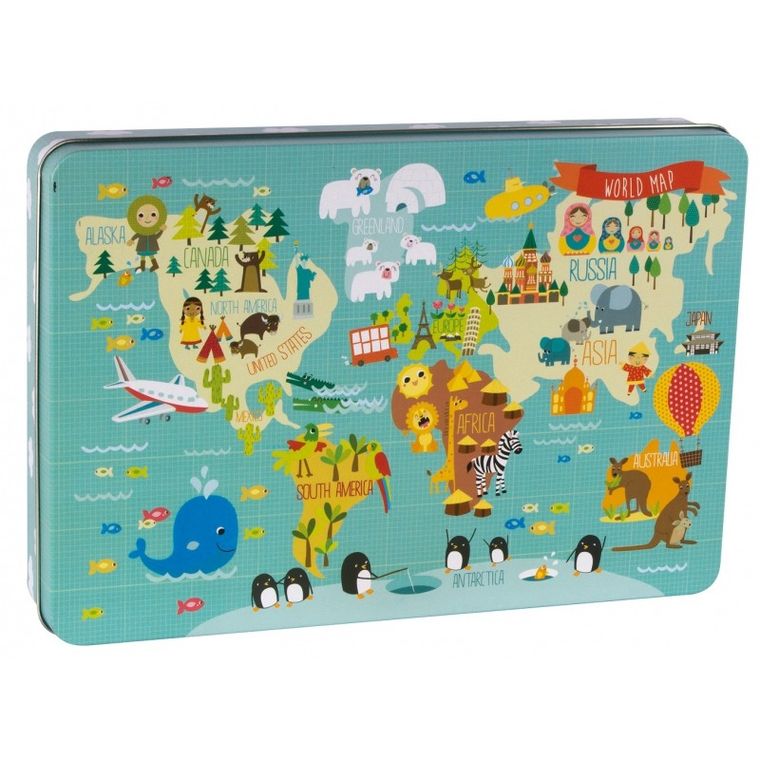 Apli Kids, Mapa świata, puzzle XL, 24 elementy