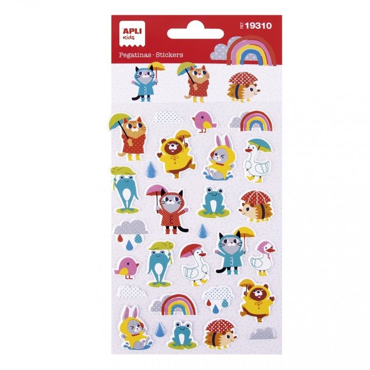 Apli Kids, naklejki, deszczowy dzień