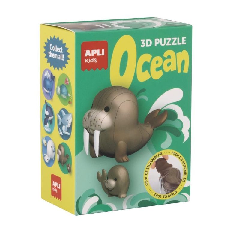 Apli Kids, Ocean, Mors, puzzle 3D