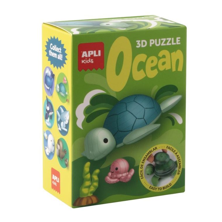 Apli Kids, Ocean, Żółw, puzzle 3D