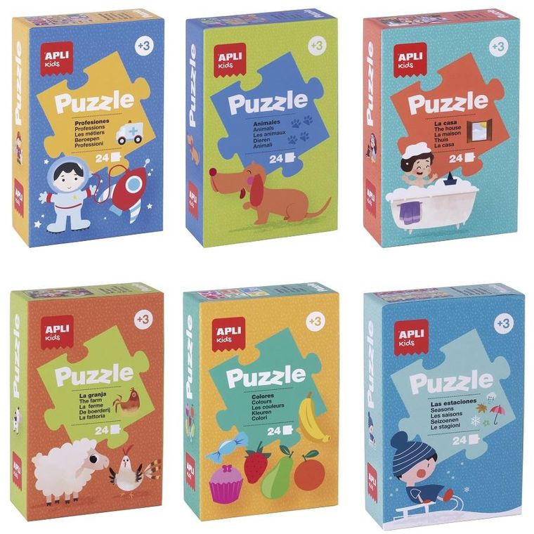 Apli Kids, puzzle edukacyjne, 6-24 elementy