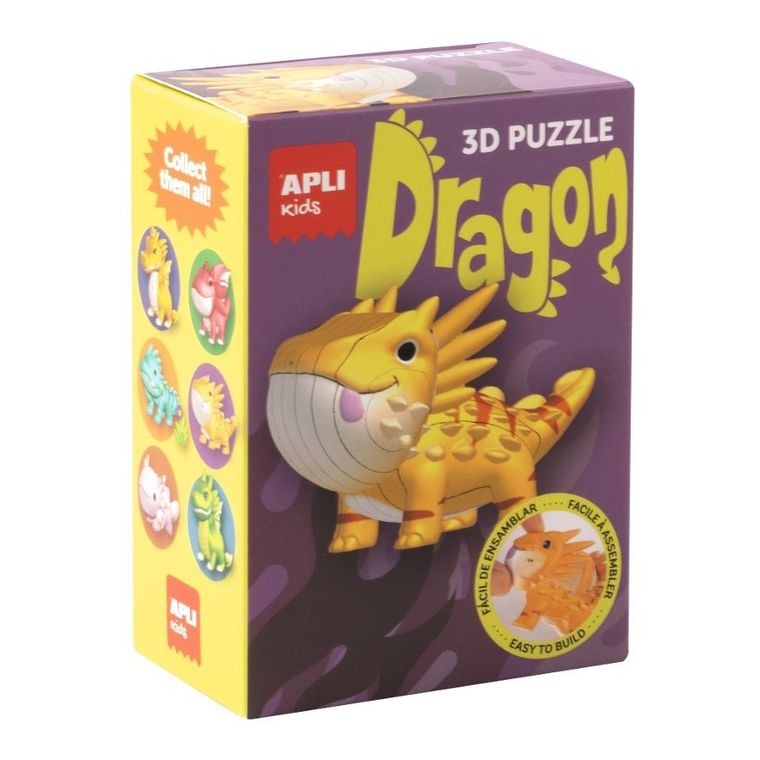 Apli Kids, Smoki, Pomarańczowy, puzzle 3D