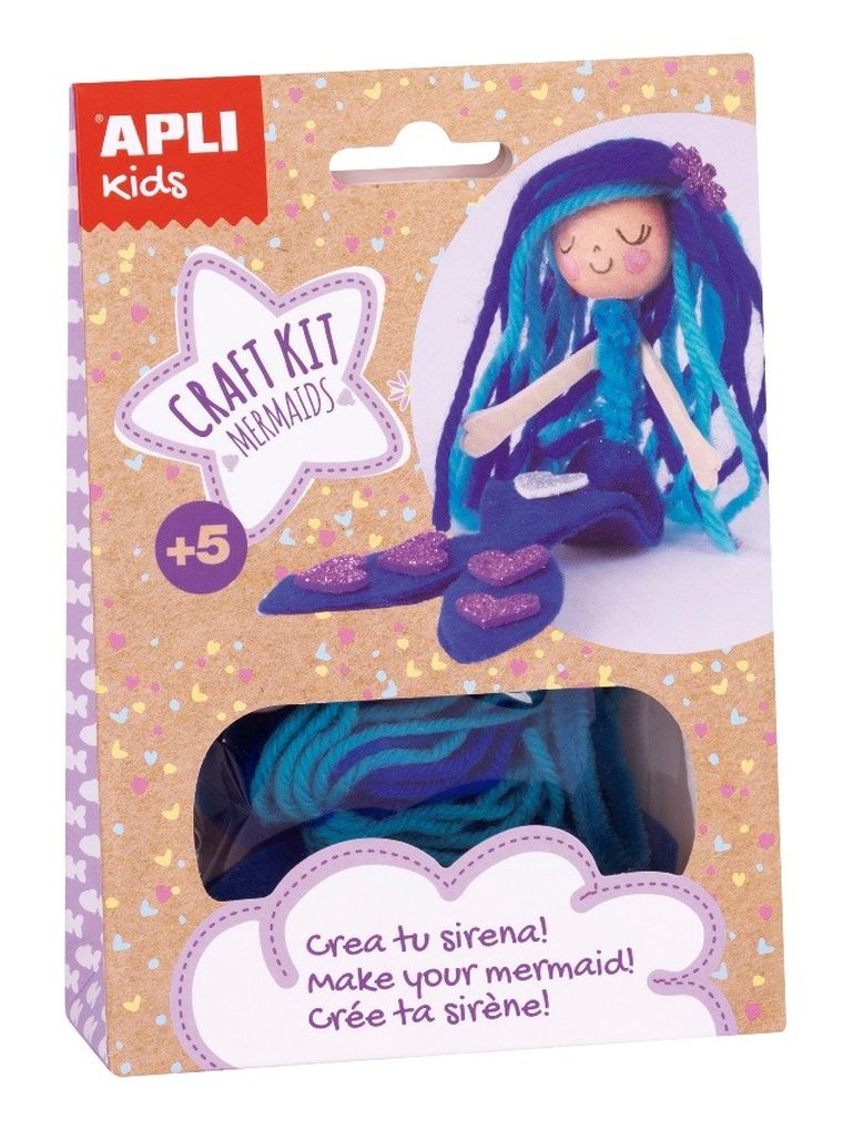 Apli Kids, Syrenka, zestaw kreatywny, niebieski