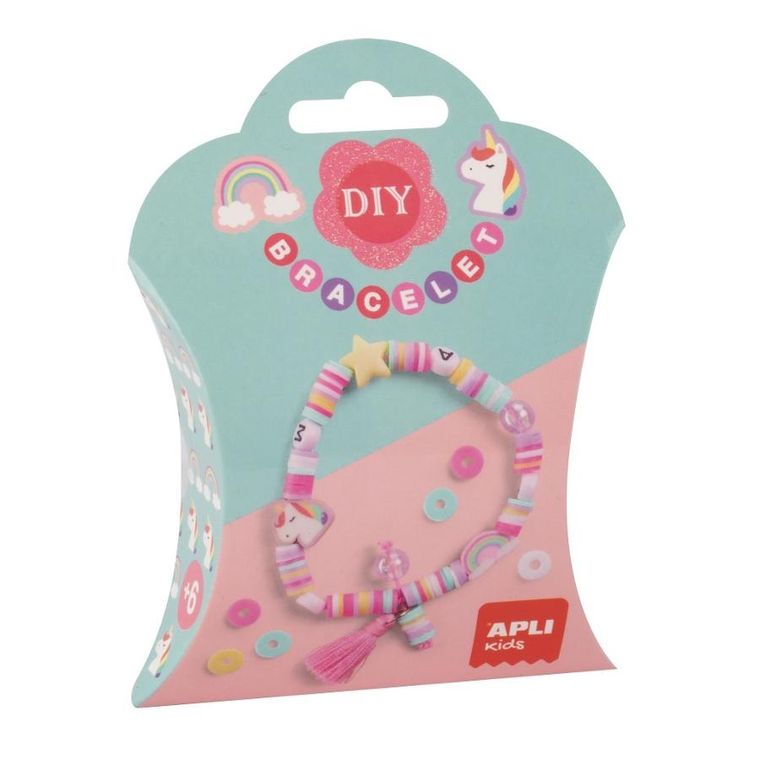 Apli Kids, zestaw do robienia bransoletek, Jednorożec