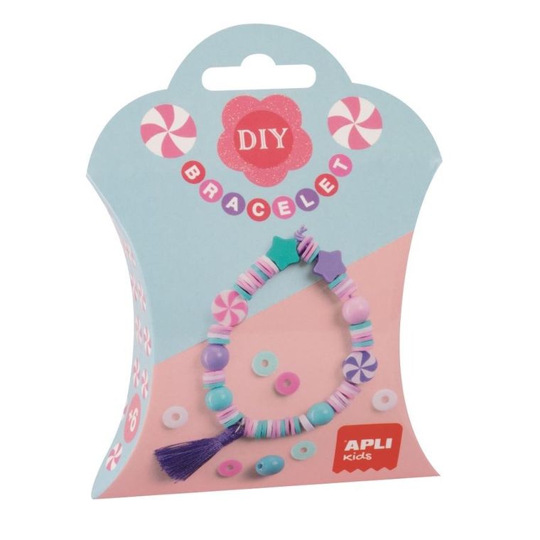 Apli Kids, zestaw do robienia bransoletek, Słodycze
