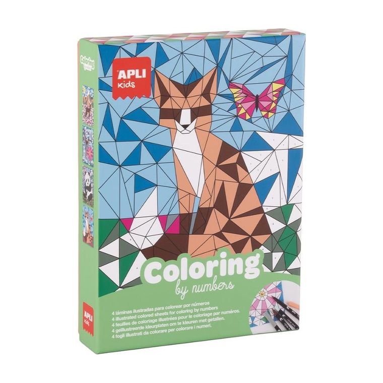 Apli Kids, Zwierzęta, kolorowanie po numerach, zestaw kreatywny