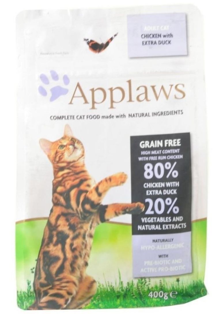 Applaws, Adult, kurczak i kaczka, sucha karma dla kota, 400g