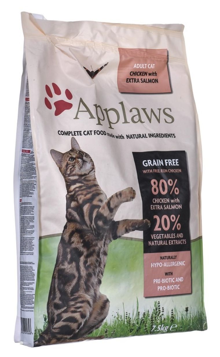 Applaws, Cat, karma sucha dla kota, Kurczak i Łosoś, 7,5 kg