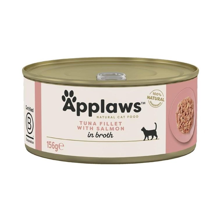 Applaws, Cat Tin, Tuna fillet with salmon in broth, karma dla kota, 156g