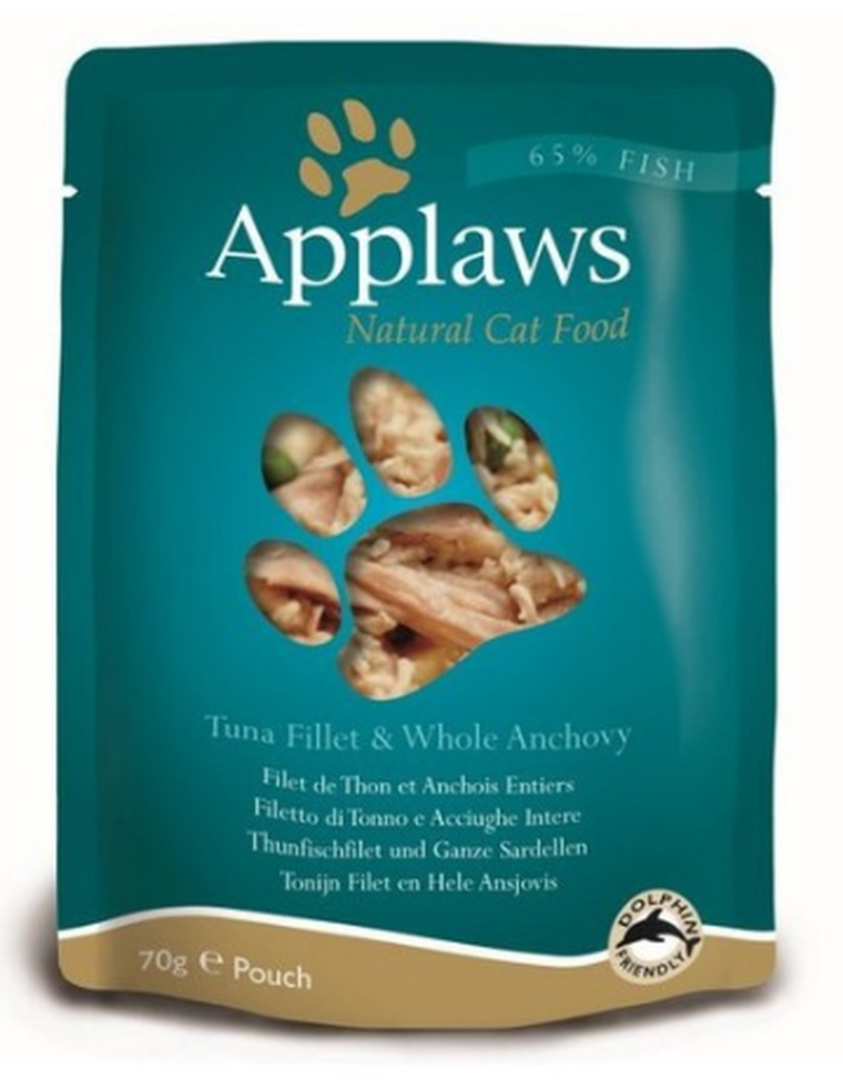 Applaws, saszetka dla kotów, tuńczyk Anchois, 70g