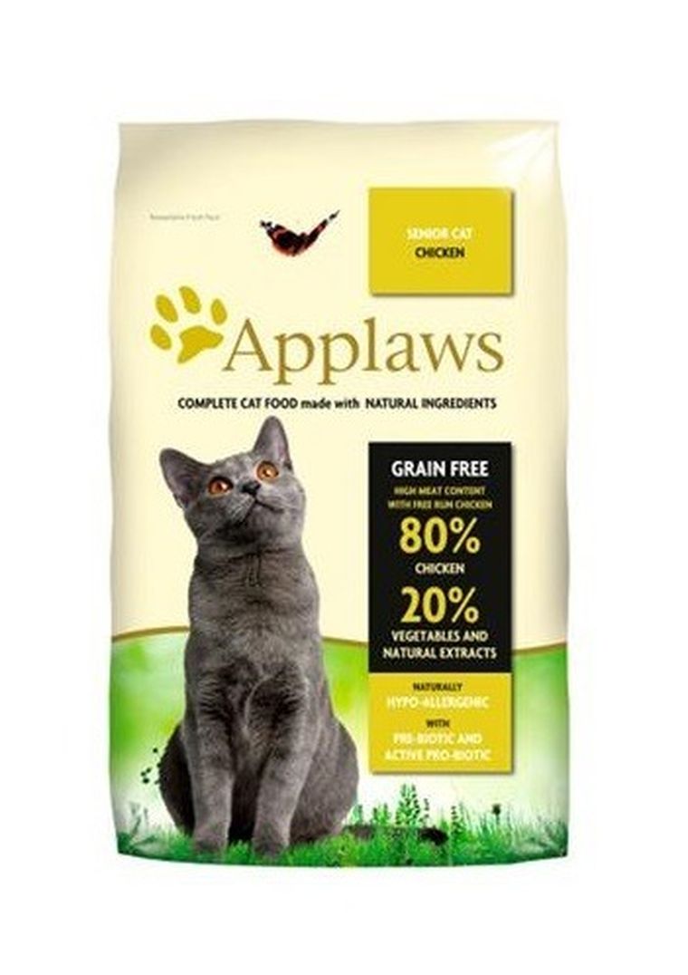 Applaws, Senior, kurczak, sucha karma dla kota, 2 kg