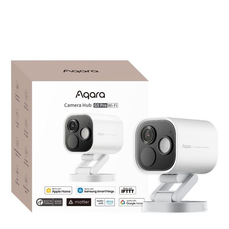 Aqara, Camera Hub G5 Pro Wi-Fi, kamera IP, 1520p, Zigbee, biała