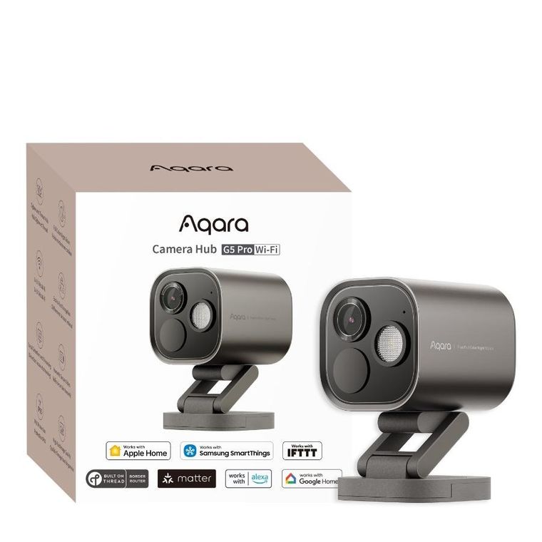 Aqara, Camera Hub G5 Pro Wi-Fi, kamera IP, 1520p, Zigbee, szara