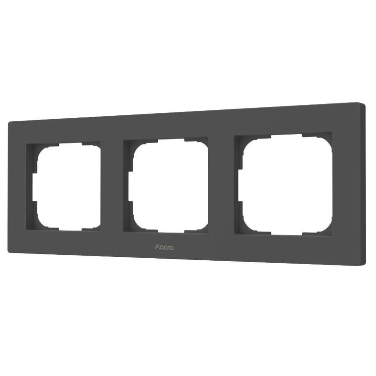 Aqara, Switch Frame H2 EU, 3-gang, ramka do przełącznika H2, szara