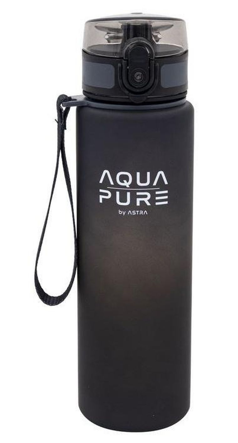 Aqua Pure, bidon, grey/black, 600 ml