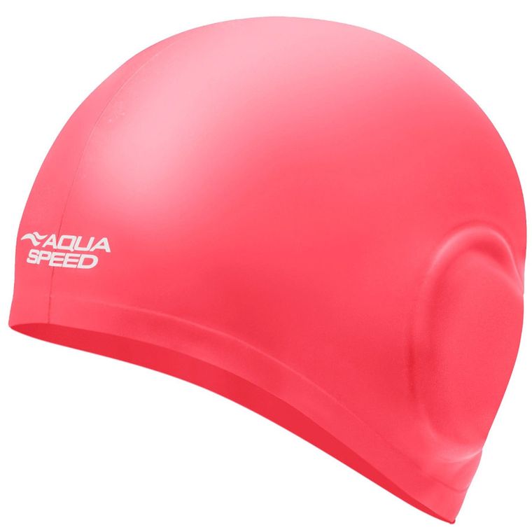 Aqua Speed, Ear Cap, czepek pływacki, rozmiar senior, czerwony
