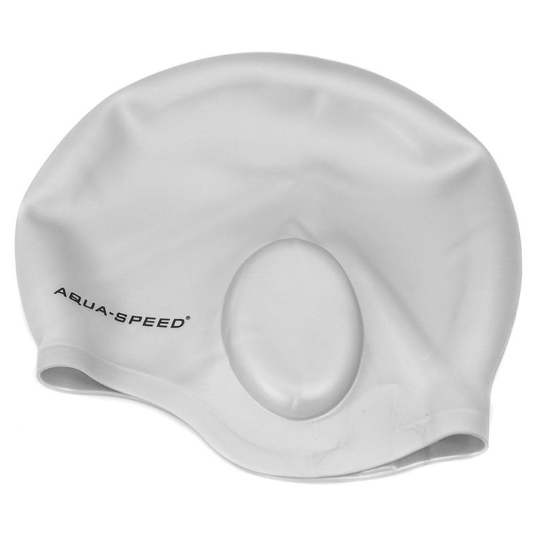 Aqua Speed, Ear Cap, czepek pływacki, szary