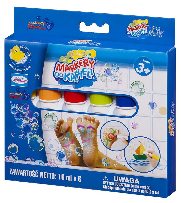 Aqua Studio, Markery do kąpieli, 6 kolorów