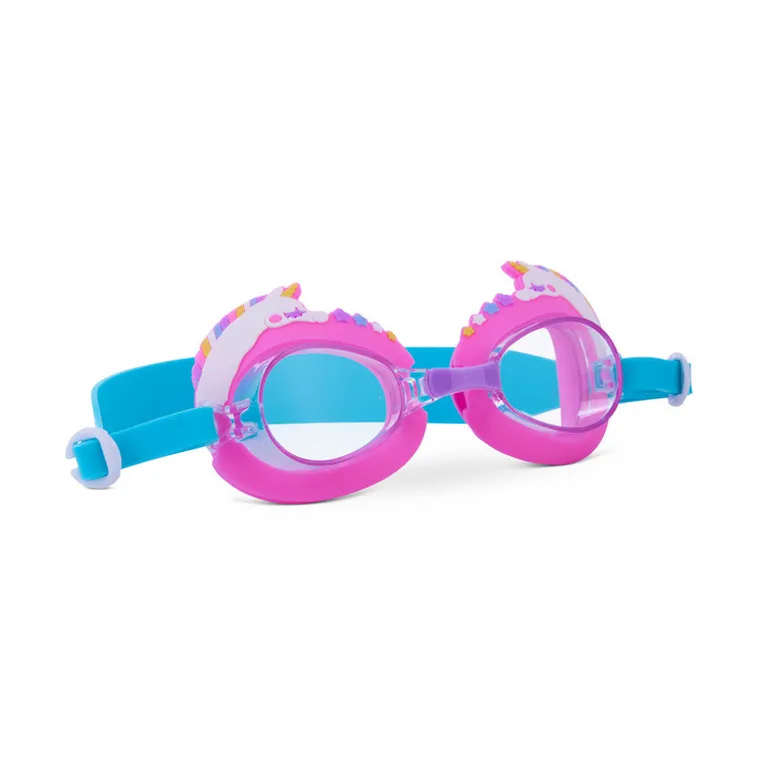 Aqua2ude, okularki do pływania dla dzieci, Uroczy jednorożec, róż