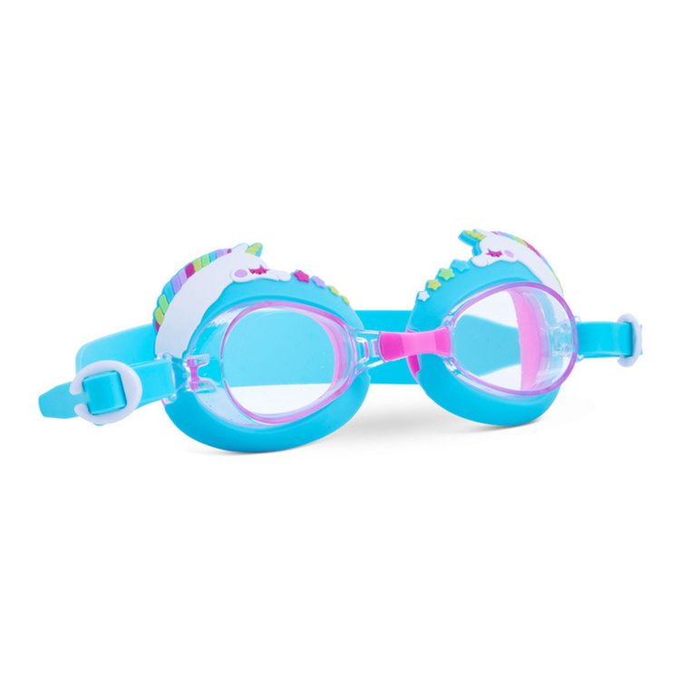 Aqua2ude, okularki do pływania dla dzieci, Uroczy jednorożec, turkus