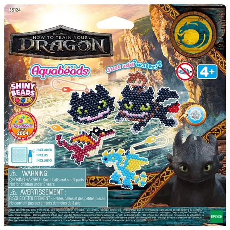 Aquabeads, Jak wytresować smoka, koraliki wodne, zestaw startowy, 800 elementów, 35124