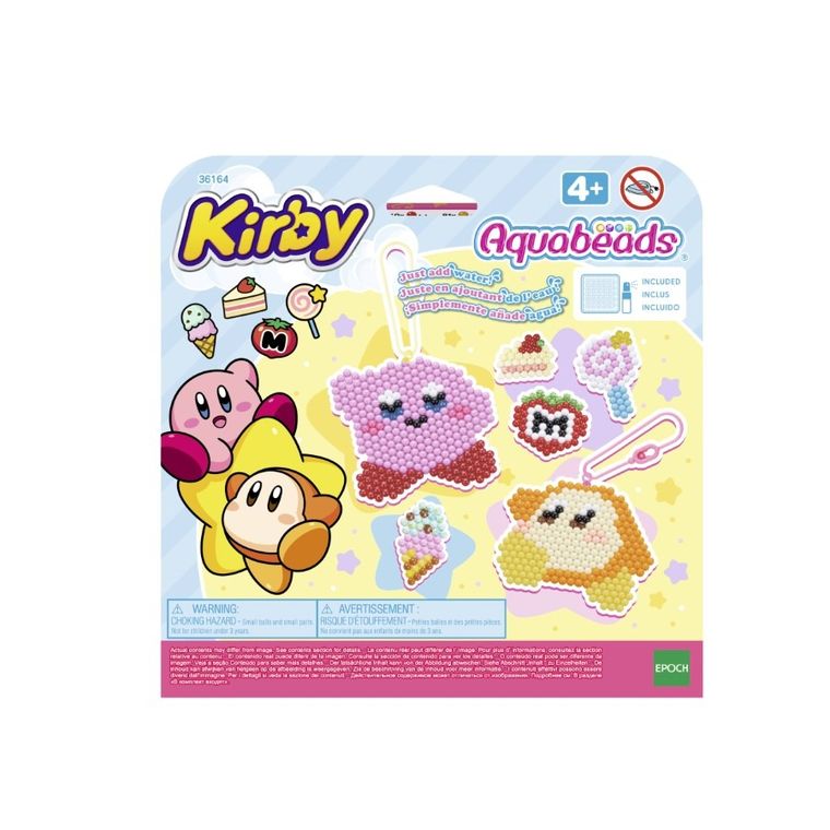 Aquabeads, Kirby, zestaw koralików wodnych do tworzenia breloczków, 36164