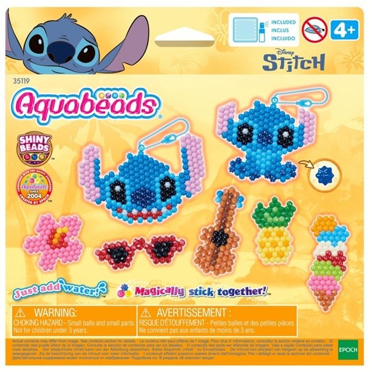 Aquabeads, Lilo i Stitch, koraliki wodne, zestaw startowy, 1200 elementów, 35119