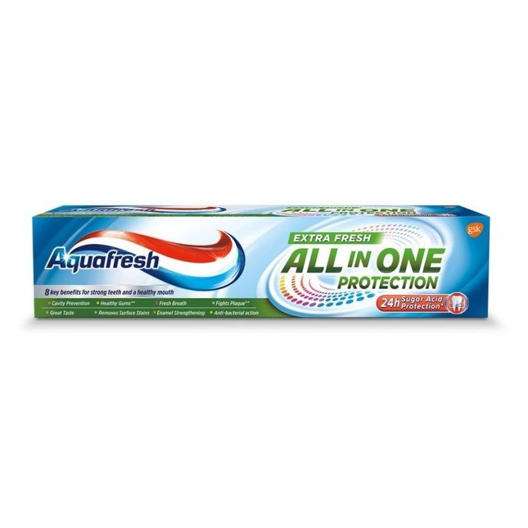 Aquafresh, All in One Protection Crystal White, pasta do zębów, 100 ml