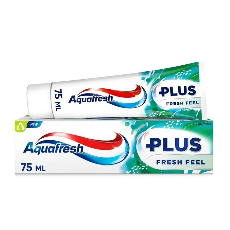 Aquafresh, Plus Fresh Feel, pasta do zębów z fluorkiem, 75 ml