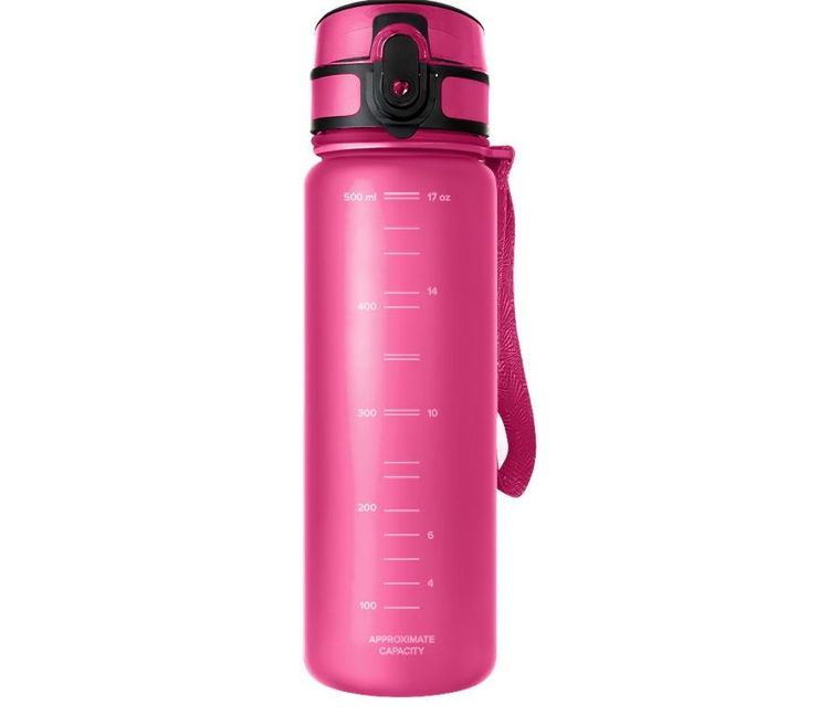 Aquaphor, City, butelka filtrująca, 500 ml, różowa