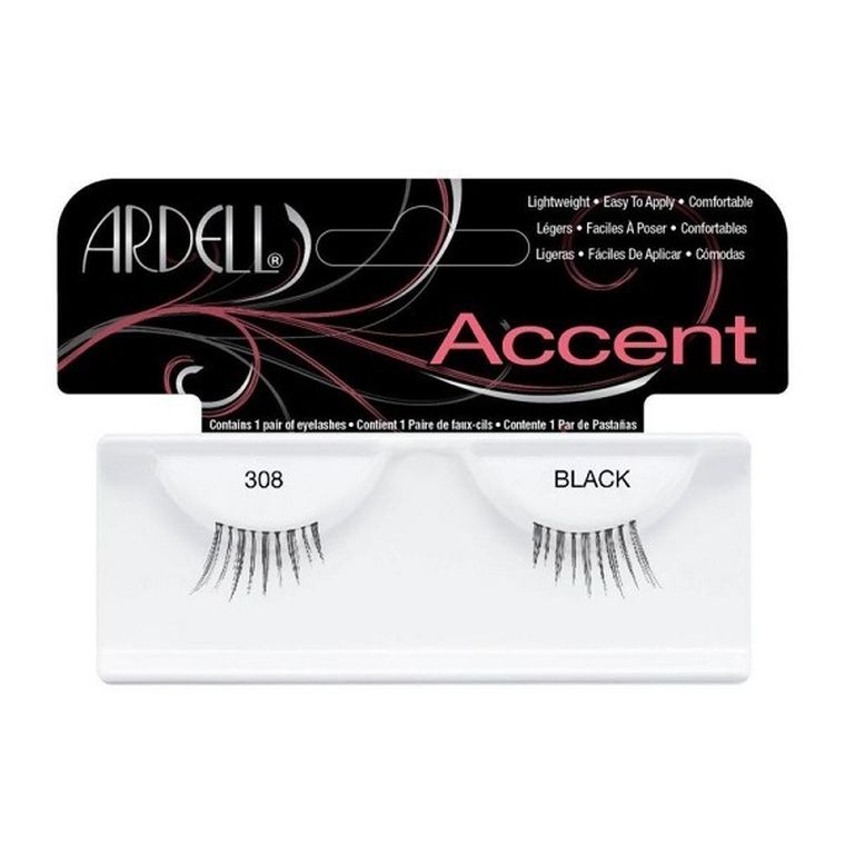Ardell, Accent 308, 1 para sztucznych rzęs, Black