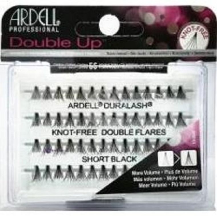 Ardell, Double Up, zestaw 96 kępek rzęs, Short Black