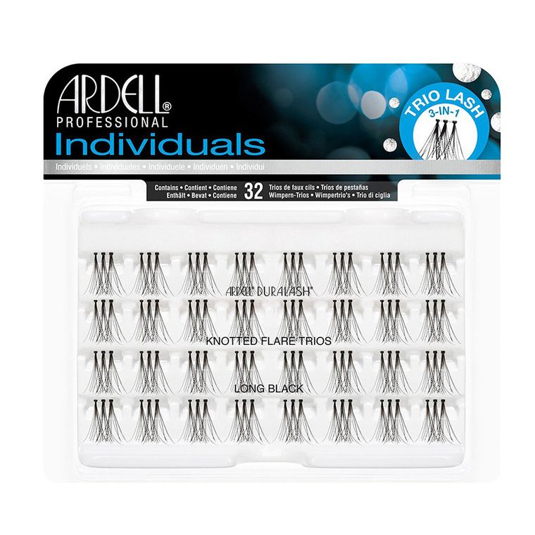 Ardell, Individual, zestaw 96 kępek rzęs, Long Black