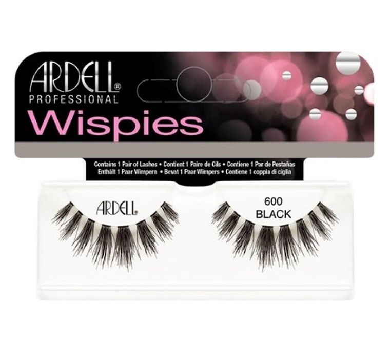 Ardell, Wispies 600, 1 para sztucznych rzęs, Black