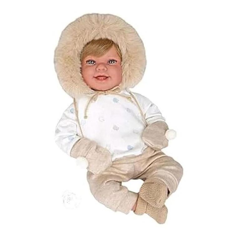 Arias, lalka hiszpańska, bobas w ubranku zimowym, 45 cm